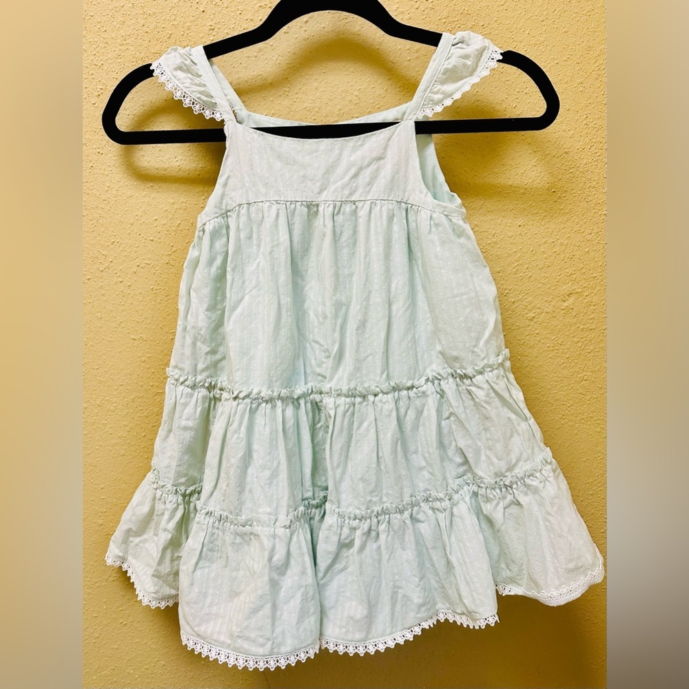 Catherine Malandrino Mint Green Dress with Lace Detail Size 5T